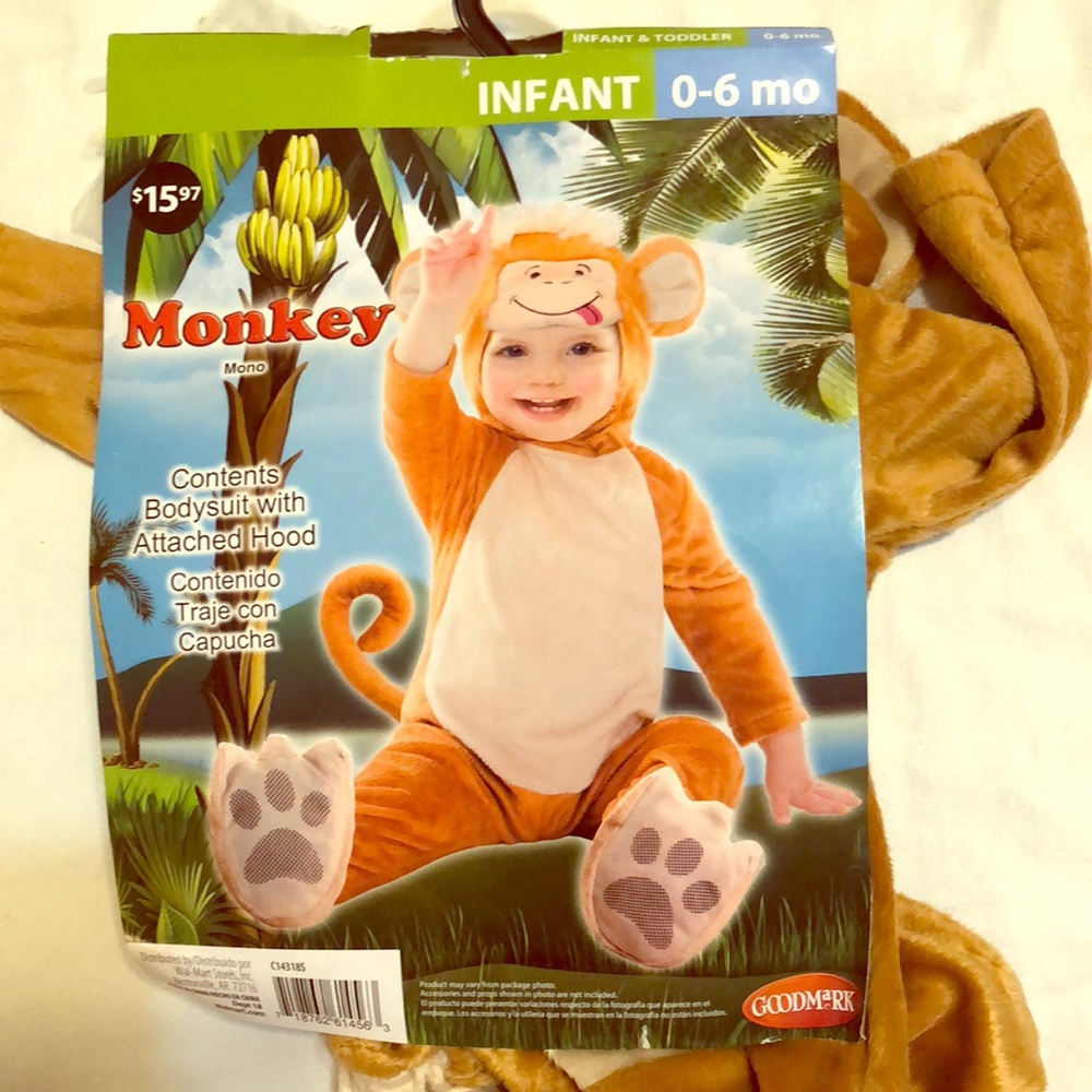 Infant HALLOWEEN COSTUME Little Monkey